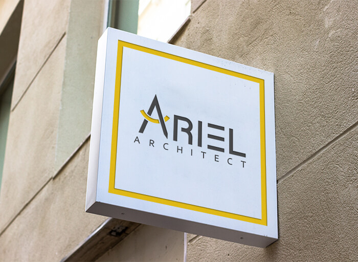 Ariel Architect Logo Mockup