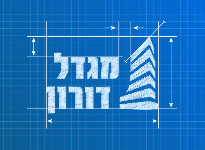 Doron Tower Blueprints Mockup